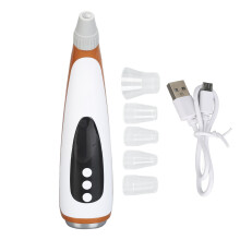 Electric Blackhead Remover 3 LED USB Rechargeable 6 Suction Heads