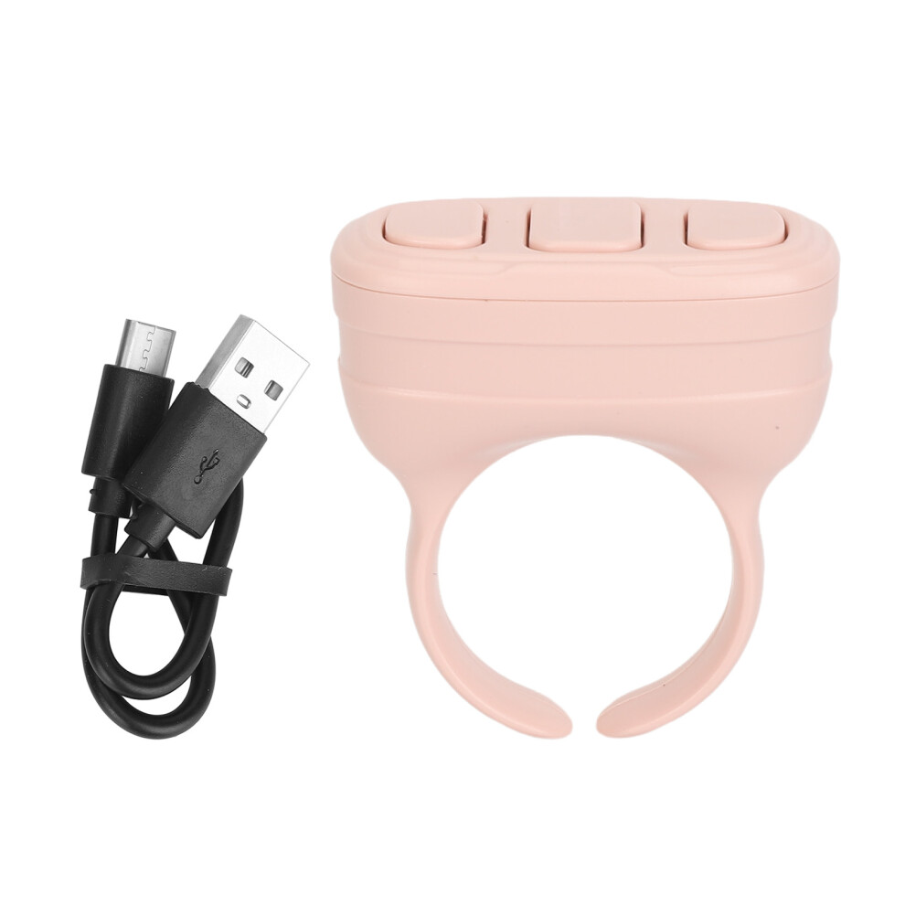 () Bluetooth Remote Control Wireless Scrolling Ring Clicker Pink/White 461605333960