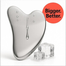 (Default) Gua Sha Facial Tools, Stainless Steel Gua Sha, Metal Gua Sha for Jawline Sculpting , Gua Sha Stainless Steel Tool, Skin Care (Silver)