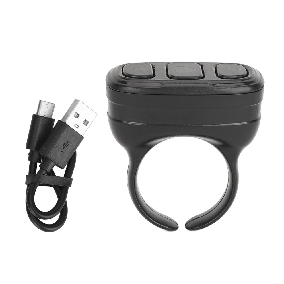 () Bluetooth Remote Control Wireless Scrolling Ring Clicker Black/White 461605333977