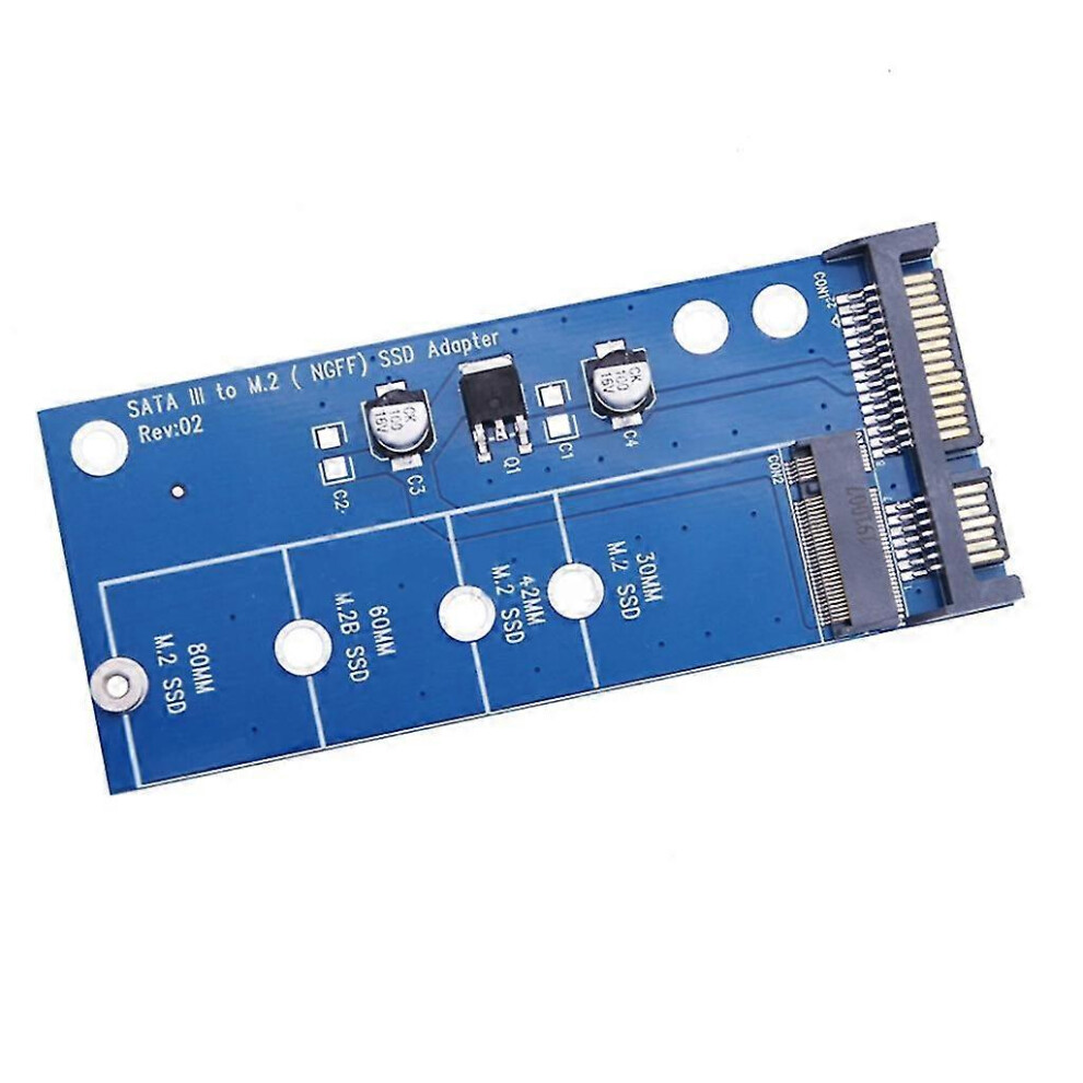 Kikidex (As Show, ) Ngff Ssd To Sata3 Enclosure Adapter Converter Enclosure Ngff To Sata3 Iii Blue