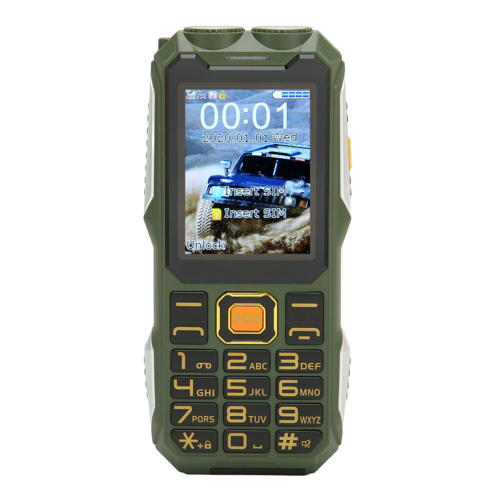 Sos Feature 2G Unlocked Phone 2.4In Screen Dual Sim - Green 9321356731846