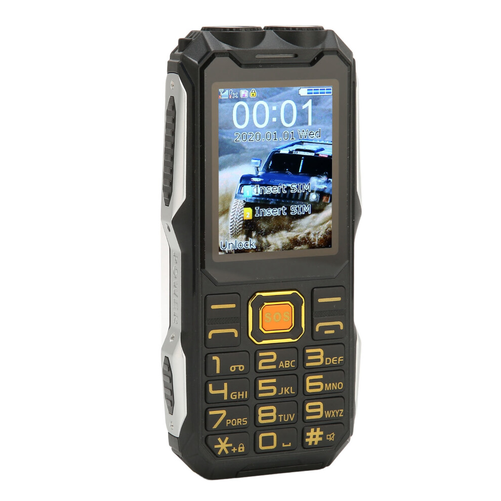 2G Dual Sim Retro Phone 16800Mah 2.4In Hd Big Buttons Black 8221356731864