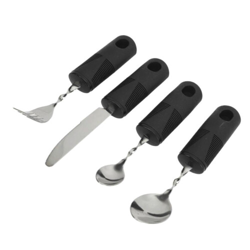 4pcs Adaptive Cutlery Set for Elderly Easy Grip 2