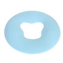 (Blue) Silicone Face Massage Pillow Prevent Wrinkles Soft Elastic Spa Cushion