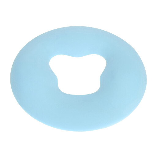 (Blue) Silicone Anti-Wrinkle Face Massage Pillow Spa Cushion