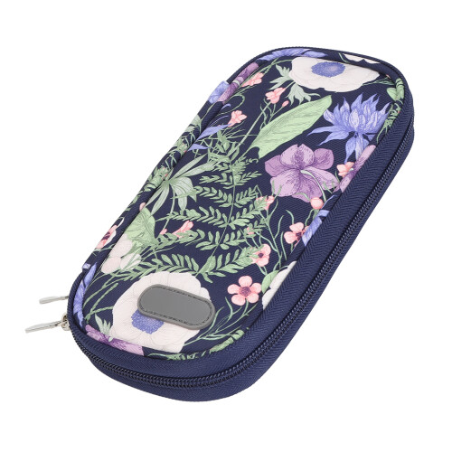 (Hydrangea Pattern) Harte Insulinkühlbox mit 2 Eispacks 1