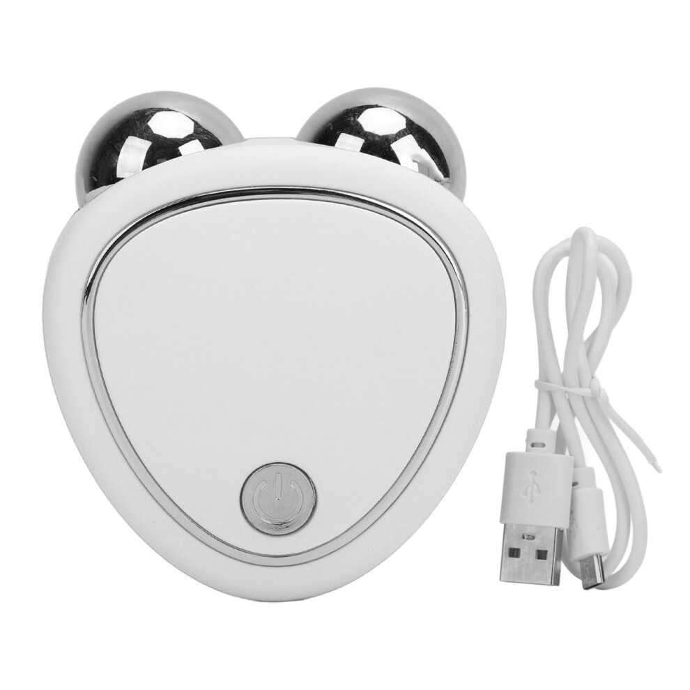 (White) Micro Current Facial Device USB Rechargeable Face Lifting Sculpting