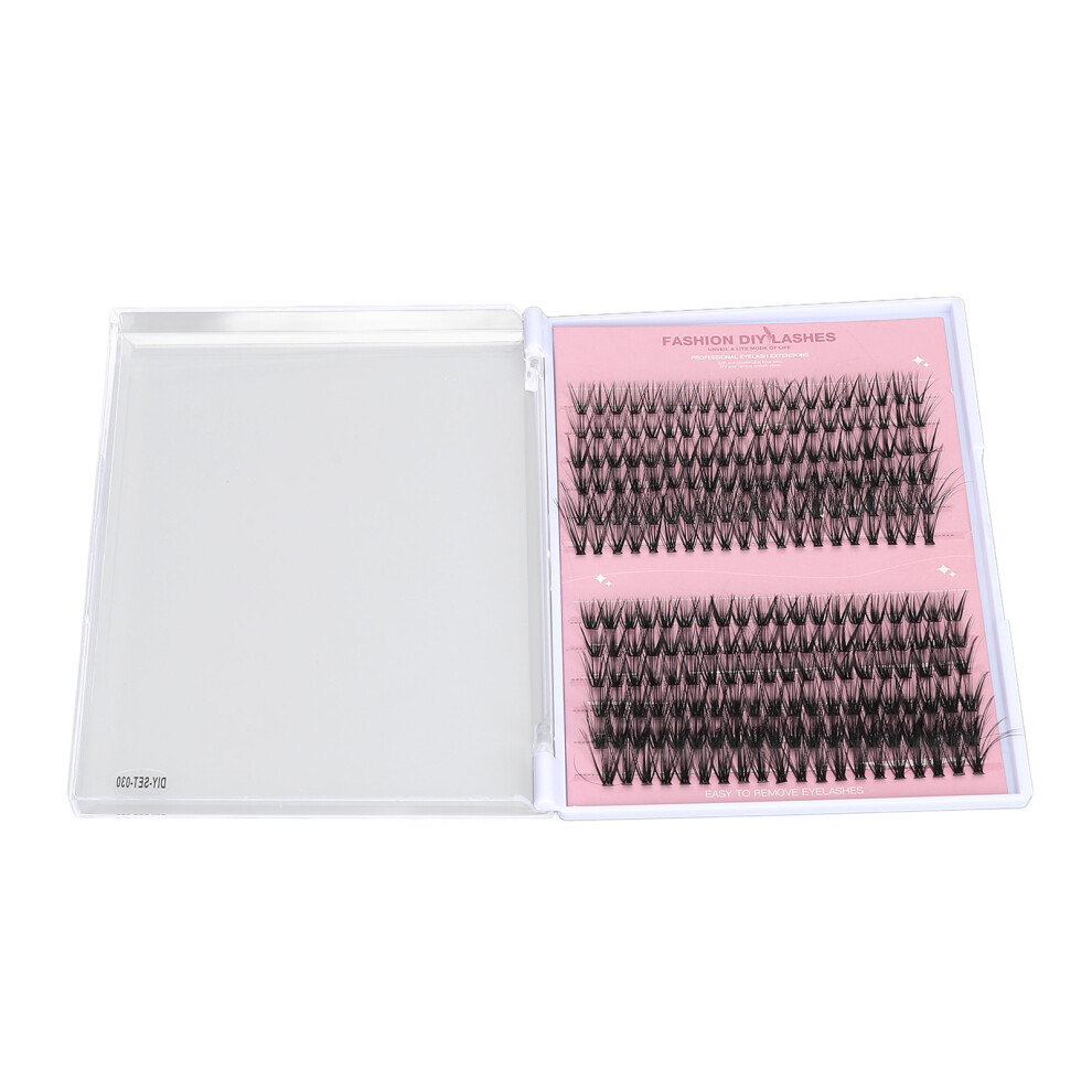 (DIYâSETâ030) 240pcs False Eyelash Clusters D Curl 10mm-16mm Lifelike DIY-SET-030