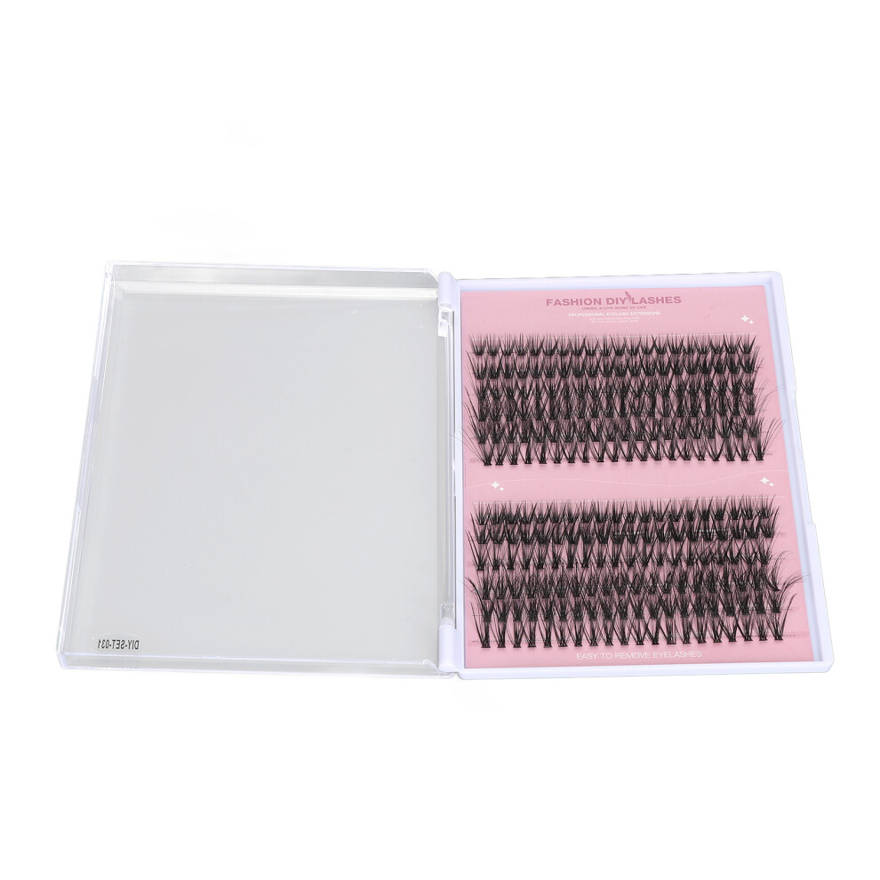 (DIYâSETâ031) 240pcs False Eyelash Clusters D Curl 10mm-16mm Lifelike DIY-SET-030