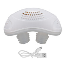 (White) Anti Snoring Device Rechargeable 3 Levels White