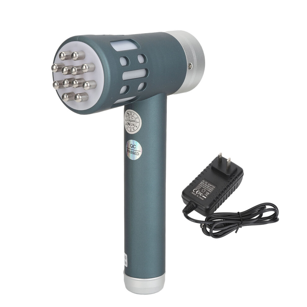 (US Plug) 3 In 1 Near Infrared Wand 650nm Rechargeable Muscle Reliever Blue GB