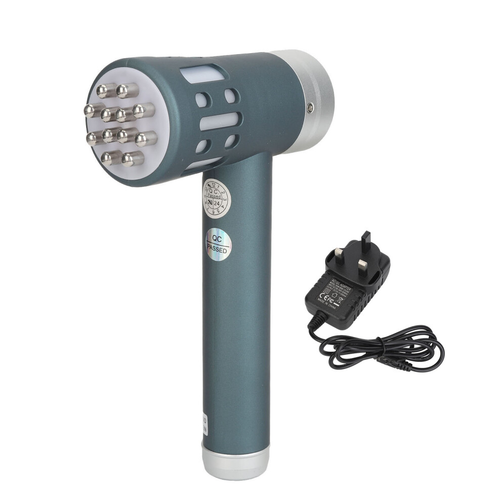 (GB Plug) 3 In 1 Near Infrared Wand 650nm Rechargeable Muscle Reliever Blue GB