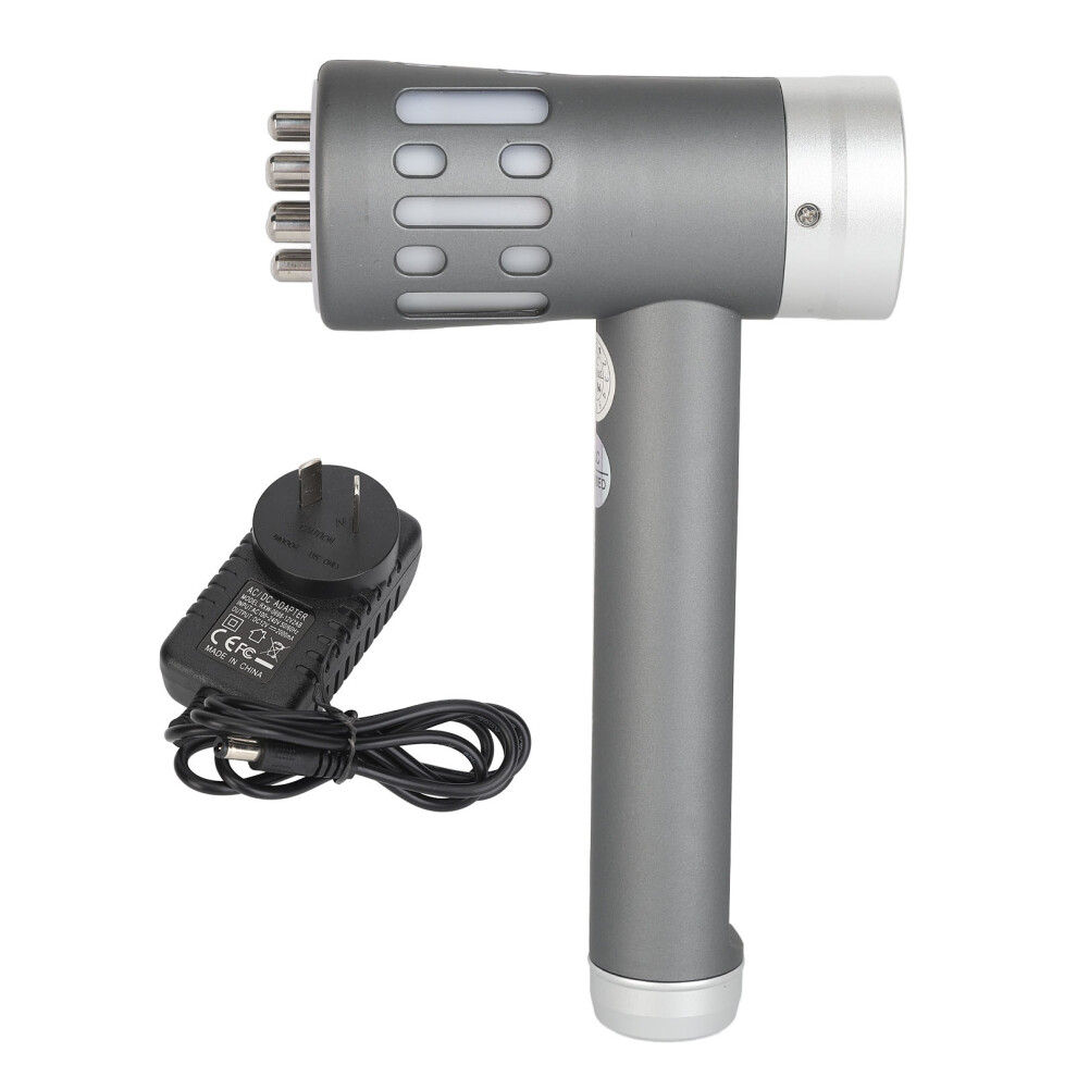 (AU Plug) 650nm Rechargeable Infrared Wand 5 Levels Soreness Relief Gray AU Plug
