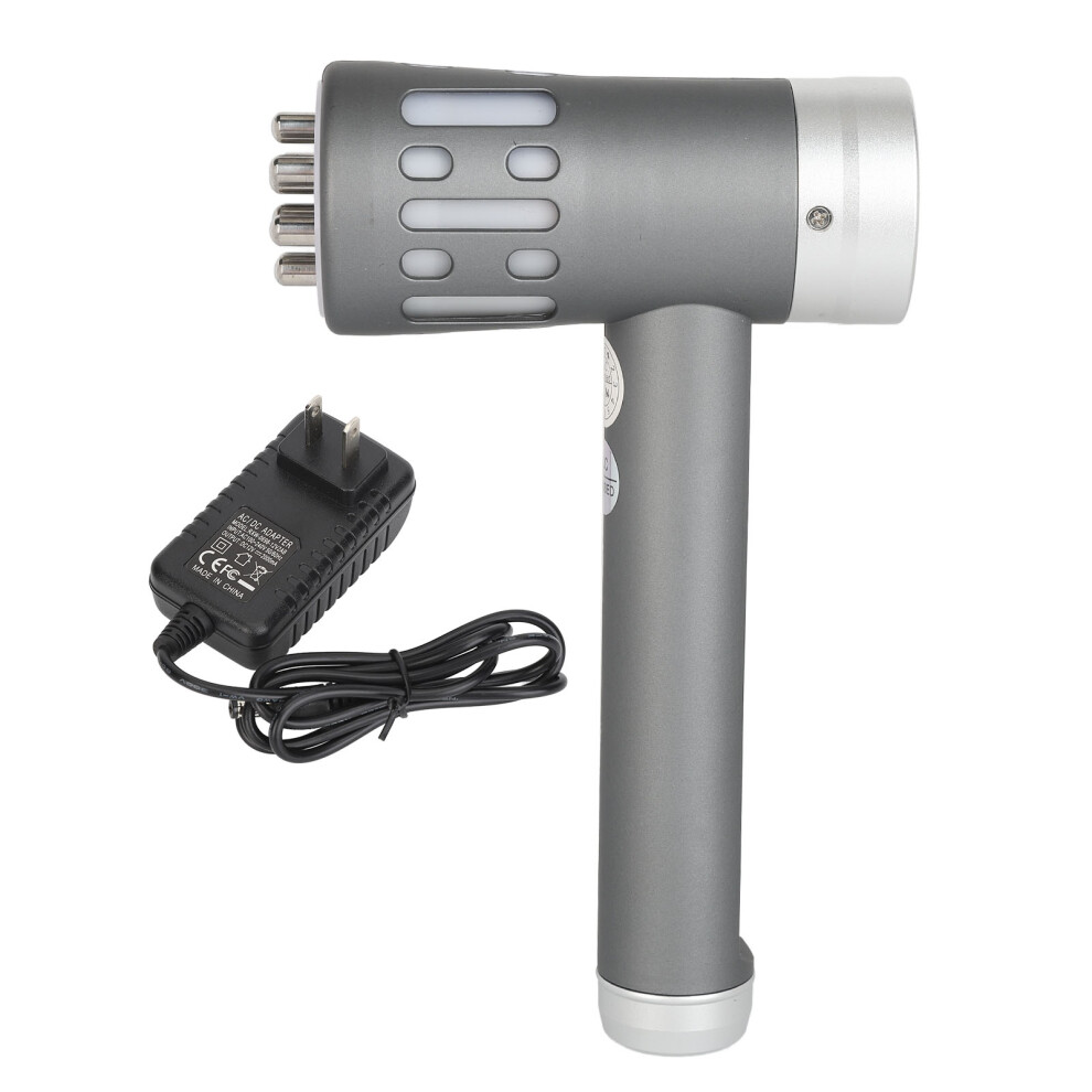 (US Plug) 650nm Rechargeable Infrared Wand 5 Levels Soreness Relief Gray AU Plug