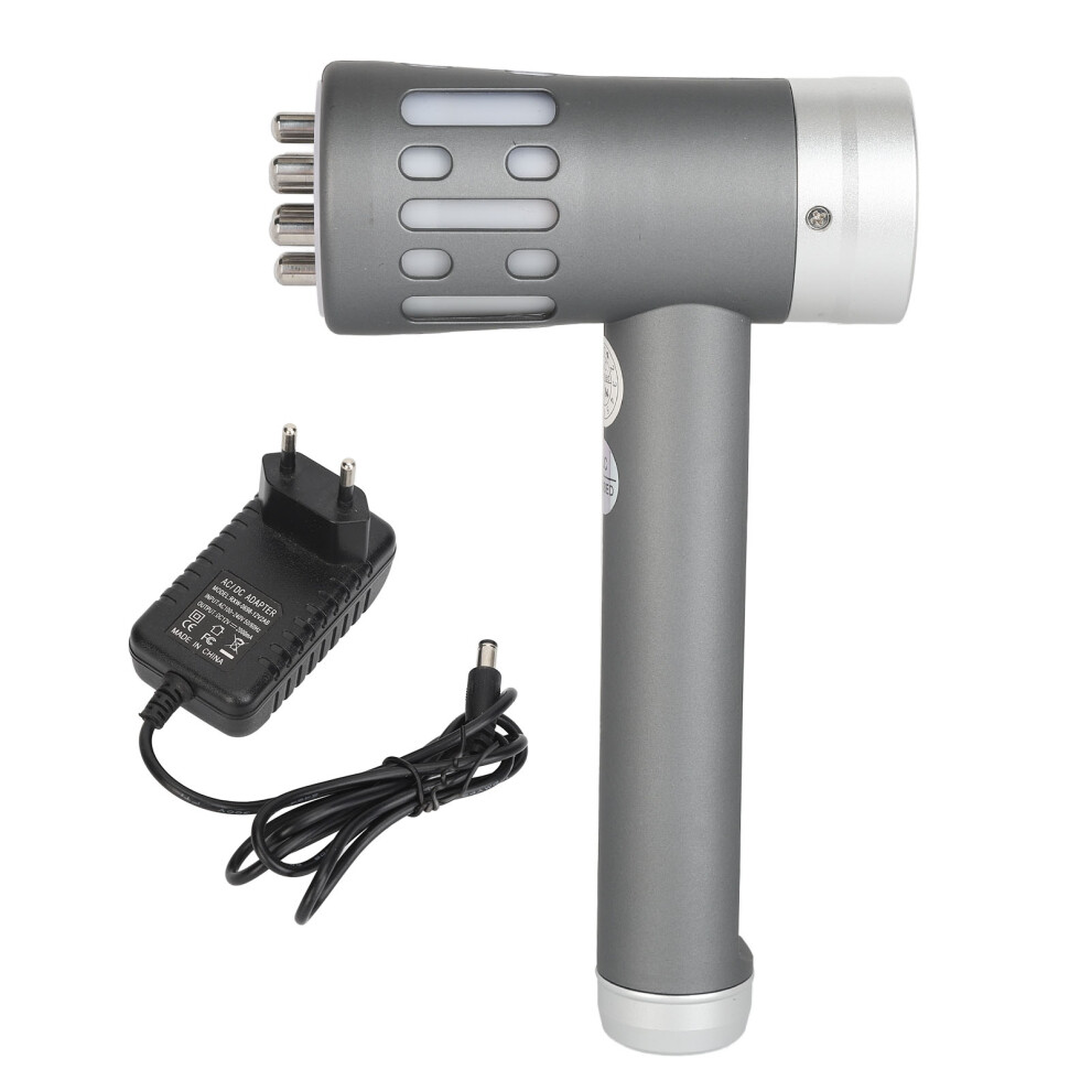 (EU Plug) 650nm Rechargeable Infrared Wand 5 Levels Soreness Relief Gray AU Plug