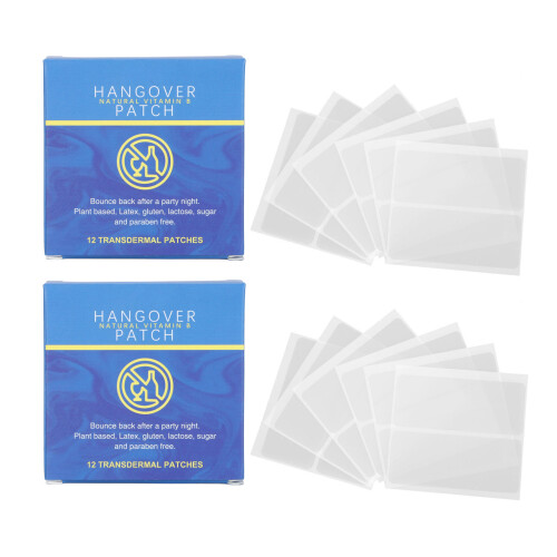 24pcs Hangover Relief Patch Vitamin B Headache Prevention Sticker