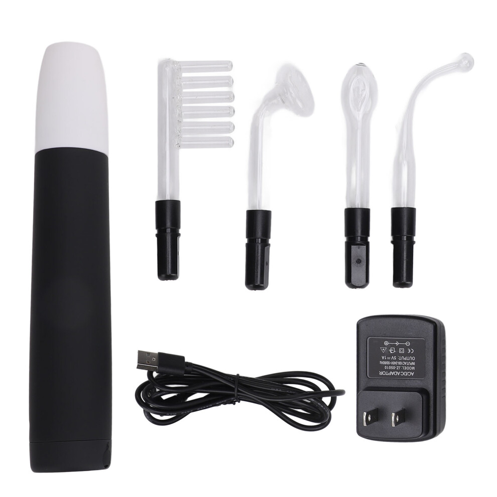 Red/Light (Us Plug) Frequency Facial Wand Rechargeable Ozone Skin Care Us Plug