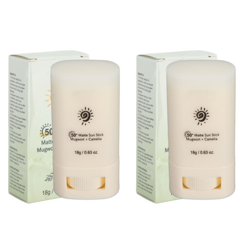 2x Matte Sun Sticks 0.63oz Waterproof Anti-Aging