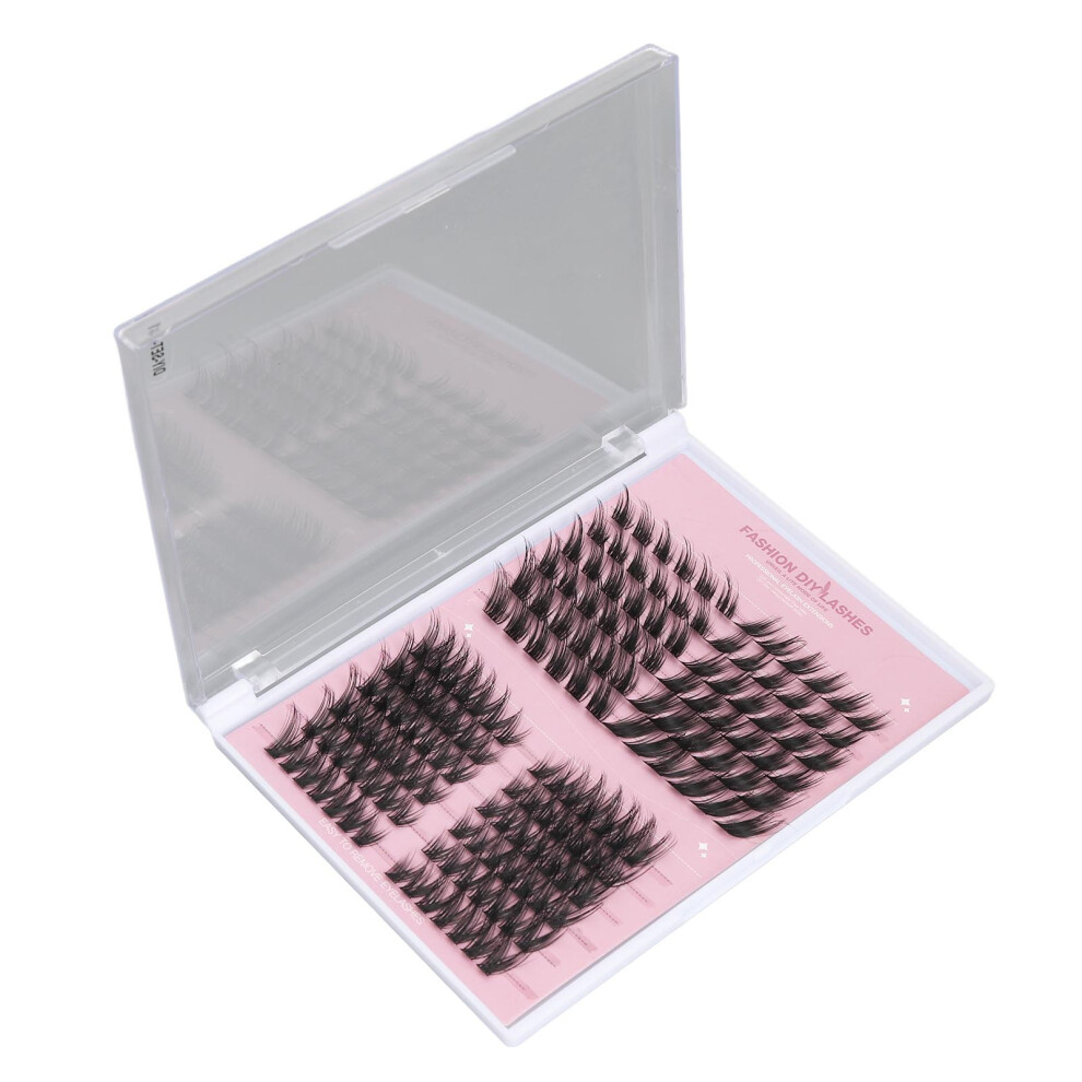 (041 156 Cluster) Individual Lashes Cluster Fluffy Wispy DIY Makeup 036 144 Clusters
