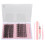 (Pink) 240pcs Lash-Extension-Kit 10-16mm D-Curl Pinzette 1