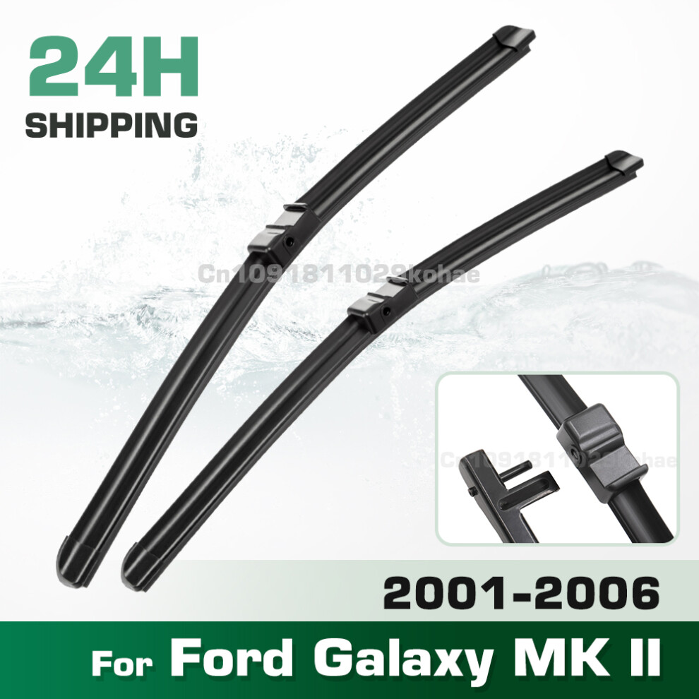 (2Pcs) Wiper Lhd&Rhd Front Wiper Blades Set For Ford Galaxy Mk Ii 2001 - 2006 Windshield Windscreen Window Brush 28" 28" 6935159279066