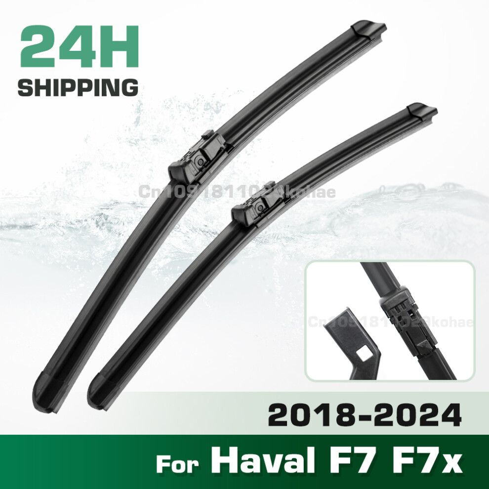 (Right Hand Drive) Wiper Lhd&Rhd Front Wiper Blades Set For Haval F7 F7x 2018 - 2024 Windshield Windscreen Window Brush 24'' 16'' 6935159278854