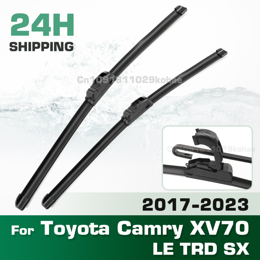 (2Pcs) Wiper Lhd&Rhd Front Wiper Blades Set For Toyota Camry Xv70 Le Trd Sx 2017 - 2023 Windshield Windscreen Brush 26" 20" 6935159279189