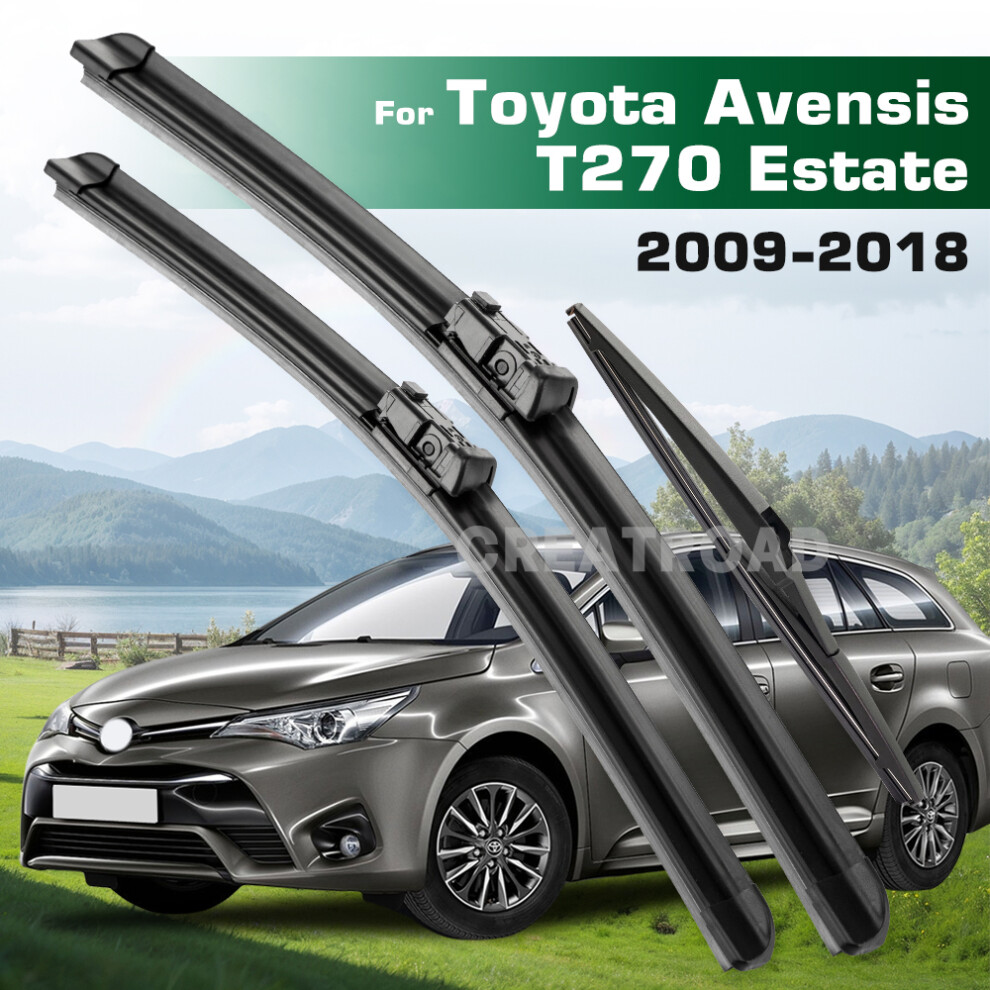 (Left Hand Drive) Wiper Lhd&Rhd Front & Rear Wiper Blades Set For Toyota Avensisavensis T270 Estate 2009 - 2018 Windshield Windscreen 6935159278922