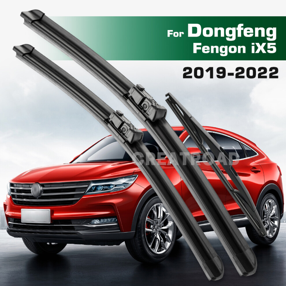 (Left Hand Drive) Wiper Set For Dongfeng Fengon Ix5 2019-2022 Front & Rear Wiper Blades Windshield Windscreen Window Brushes 6935159278687