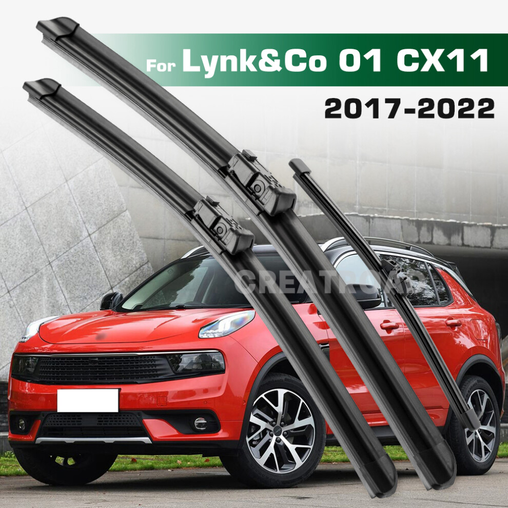 (Left Hand Drive) Wiper Set For Lynk & Co 01 Cx11 2017-2022 Front & Rear Wiper Blades Windshield Windscreen Window Brushes 6935159278595