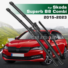 (Right hand drive) Wiper LHD&RHD Front & Rear Wiper Blades Set For Skoda Superb B8 Combi 2015 - 2023 Windshield Windscreen Window Brushes