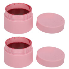 (Red) 2Pcs Temporary Tattoo Paste Waterproof Hand Painting Cream Black