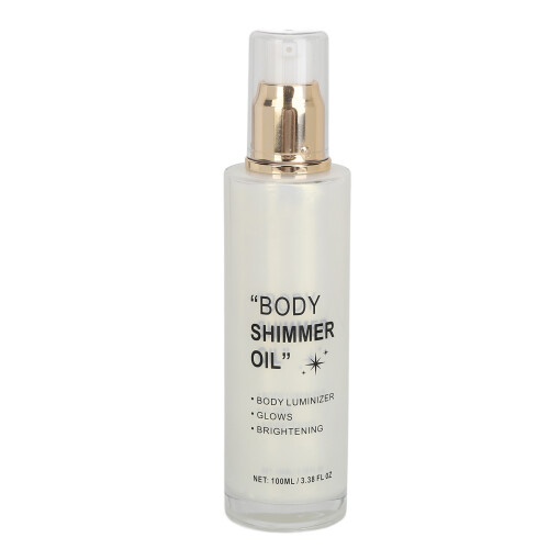 (Silver) Körperglitzeröl 100ml Silber für Gesicht & Körper
