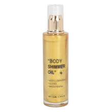 (Gold) Körperglitzeröl 100ml Silber für Gesicht & Körper