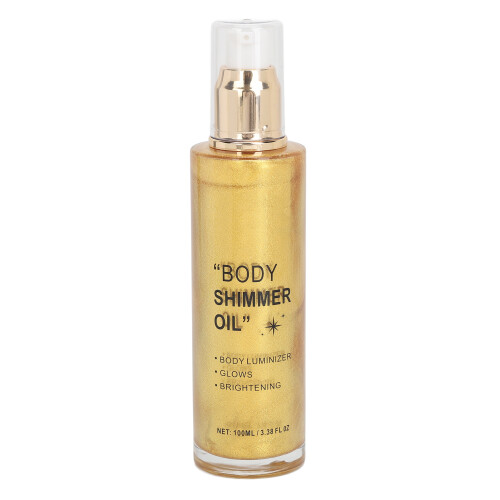 (Gold) Körperglitzeröl 100ml Silber für Gesicht & Körper