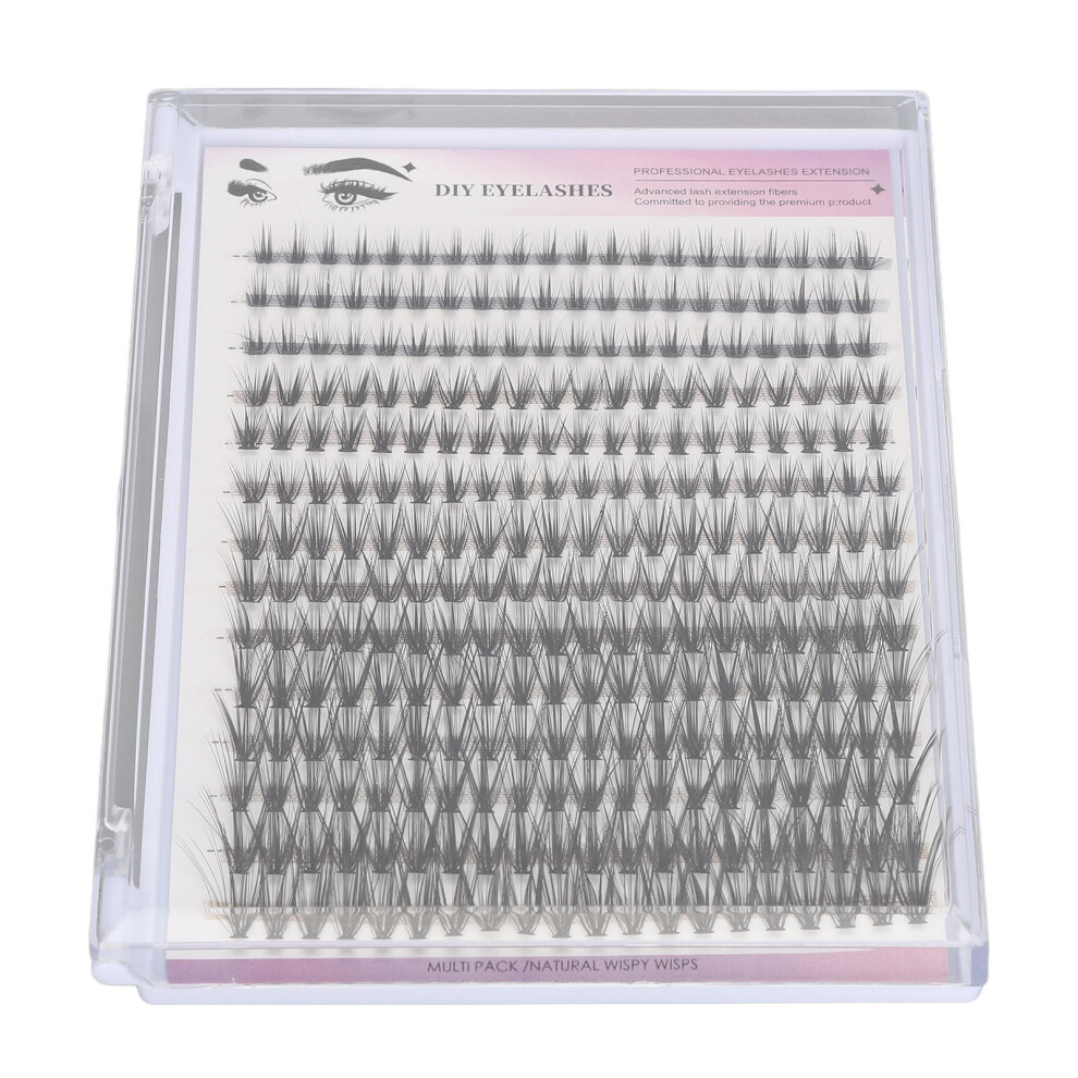 Individual Lash Extensions 280pcs Clusters 8-16mm D Curl Fluffy Volume