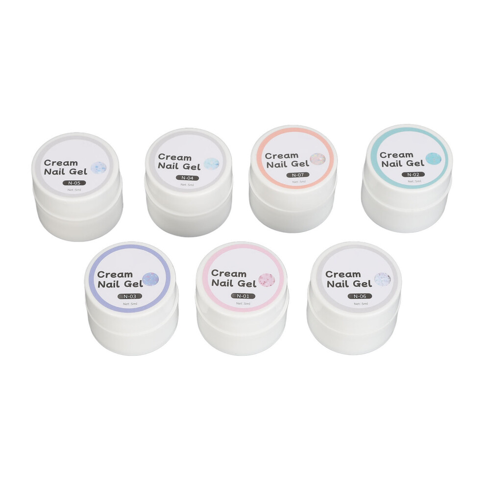 7 Colors Cream UV Gel Polish for French Manicure