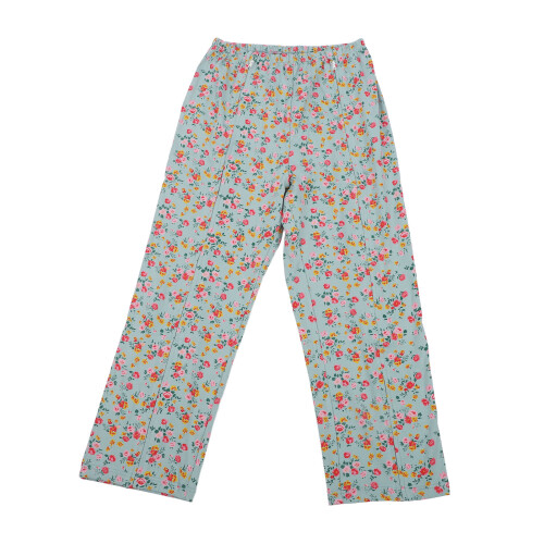 (2XL) Pantaloni Donna Cotone Cerniera Post Operatoria XL