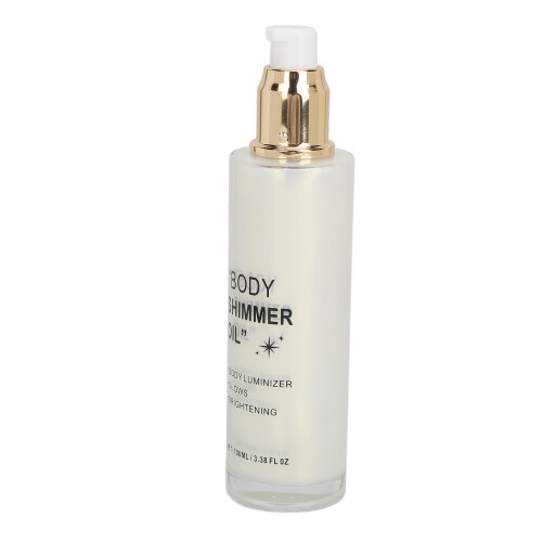 (Silver) Körperglitzeröl 100ml Silber für Gesicht & Körper 1