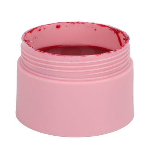 (Red) 2x Waterproof Red Temporary Tattoo Paste Cream 1