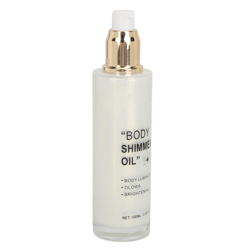 (Silver) Körperglitzeröl 100ml Silber für Gesicht & Körper 2
