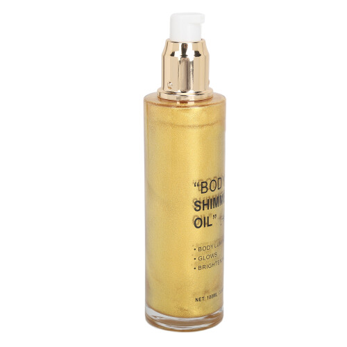 (Gold) Körperglitzeröl 100ml Silber für Gesicht & Körper 1