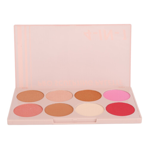 4-in-1 Rouge Highlighter Konturpalette 8 Farben