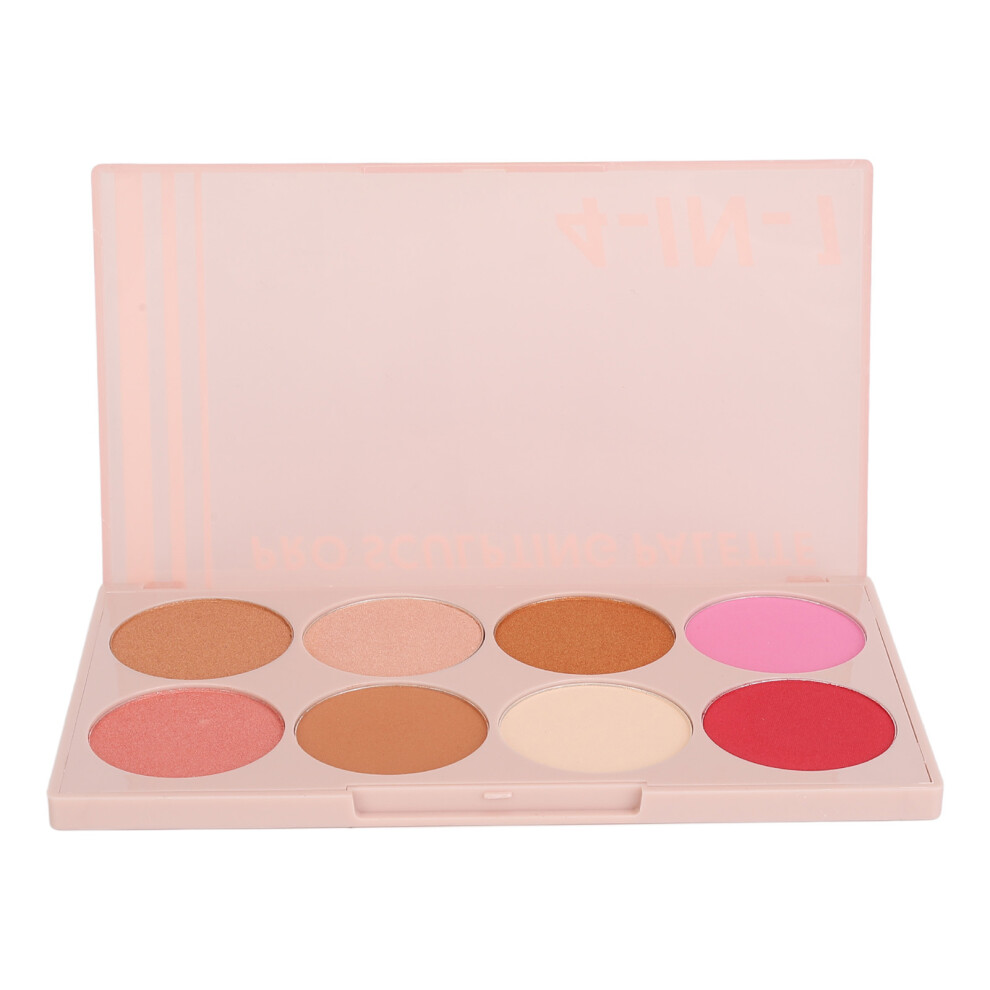 4 in 1 Blush Highlight Contour Palette 8 Colors Makeup Palette