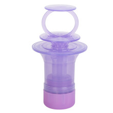 (Lavender Purple) 6ml Kopfhautöl-Applikator-Kamm, massierend, auslaufsicher, transparent