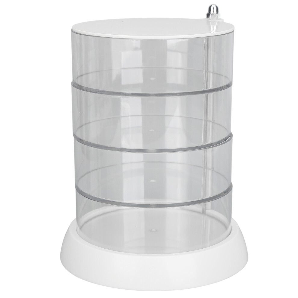 4 Layer Rotatable Makeup Sponge Holder Dustproof Transparent