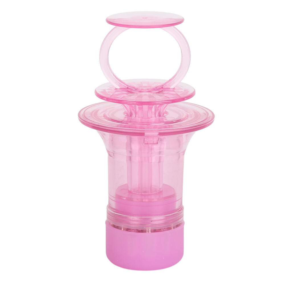 Pink (Sakura ) 6Ml Scalp Oil Applicator Comb Massaging Leak Proof Roller Transparent