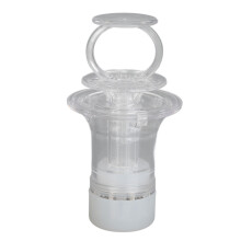 (Transparent White) 6ml Kopfhautöl-Applikator-Kamm, massierend, auslaufsicher, transparent