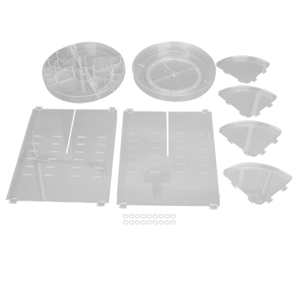 360 Rotating Makeup Organizer Large Capacity Clear Cosmetic Storage